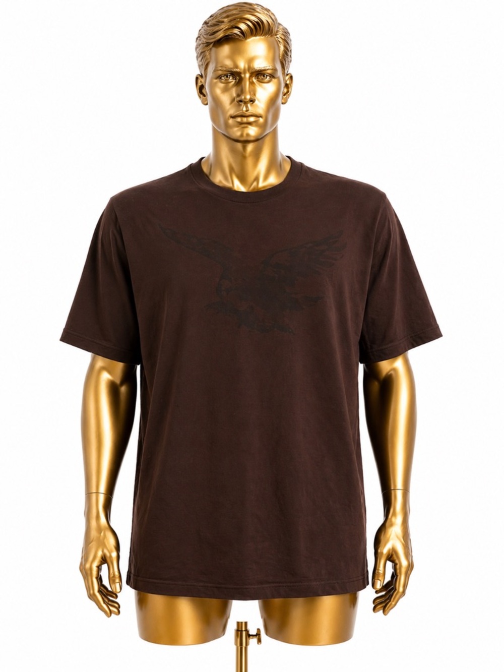 Banana Republic Brown Short Sleeve Graphic Crew Neck T-Shirt